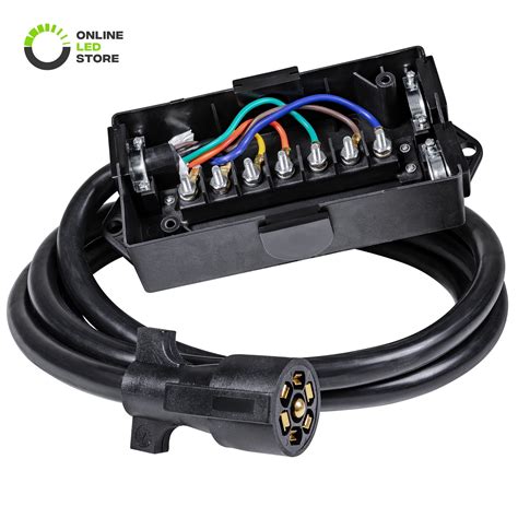 7 way trailer wire junction box|7 wire trailer terminal block.